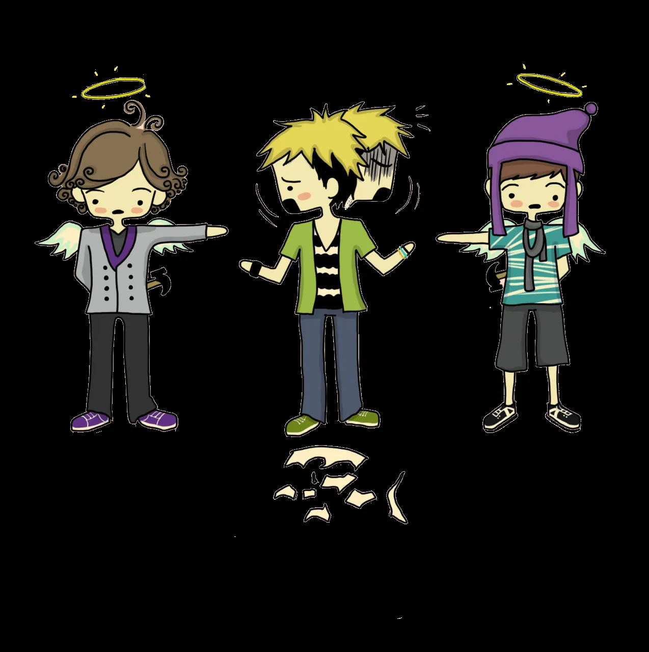 Fotos y Cosas PNG'S: Lindos Muñequitos animados de One Direction.