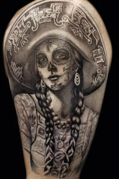Fotos e Significados de tatuagem de Catrinas | estimulanet- Fotos e Significados de tatuagem de Catrinas | estimulanet-
