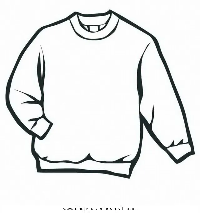 Imagen para colorear de sueter - Imagui