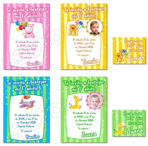 Fotos de Tarjetas e invitaciones infantiles personalizadas ...
