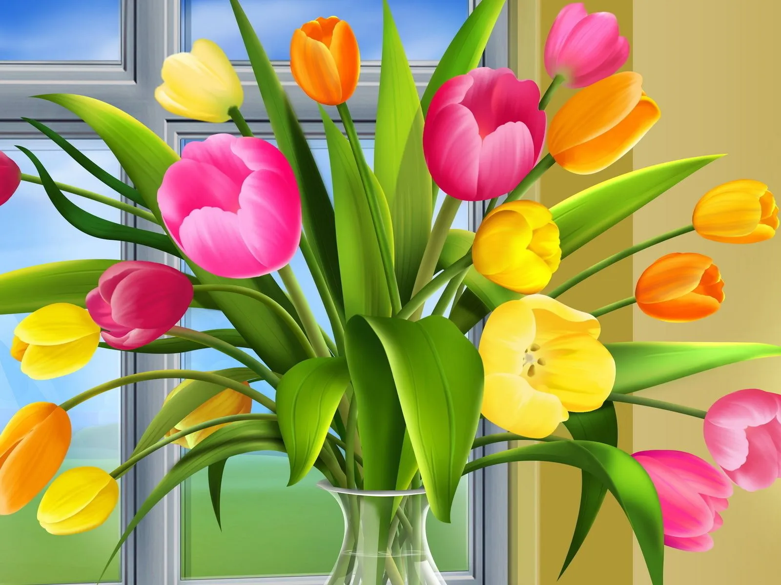 Fotos de tulipanes florero wallpaper ~ Mejores Fotos del Mundo ...