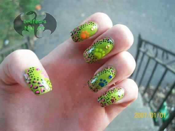 Fotos de uñas color verde - 45 Ejemplos - green nails | Decoración ... Fotos de uñas color verde - 45 Ejemplos - green nails | Decoración ...