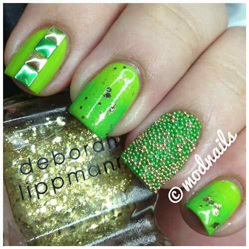 Fotos de uñas color verde - 45 Ejemplos - green nails | Decoración ... Fotos de uñas color verde - 45 Ejemplos - green nails | Decoración ...
