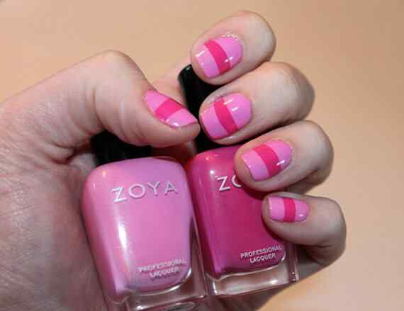 Fotos de uñas pintadas color rosa - 50 ejemplos - Pink Nails ...