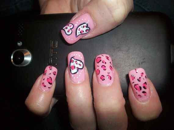 Fotos de uñas pintadas color rosa - 50 ejemplos - Pink Nails ...