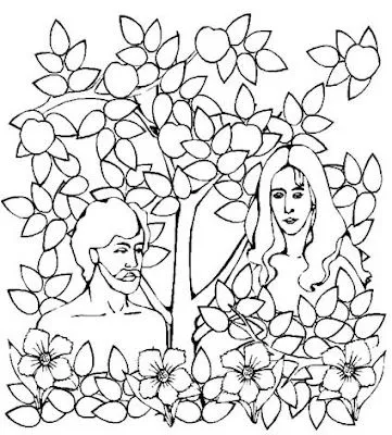 FOTOS Y VIDEOS DE NAVIDAD: IMAGENES DE ADAN Y EVA PARA COLOREAR