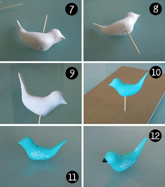 Fototutorial: hacer un pájaro de fimo navideño - Paperblog Fototutorial: hacer un pájaro de fimo navideño - Paperblog