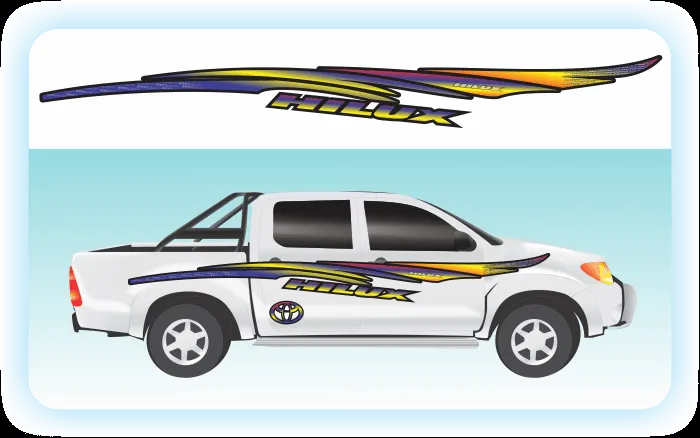 Sticker Franjas Para Toyota Hilux, Modelos Urbanos ...a 220 ... Sticker Franjas Para Toyota Hilux, Modelos Urbanos ...a 220 ...