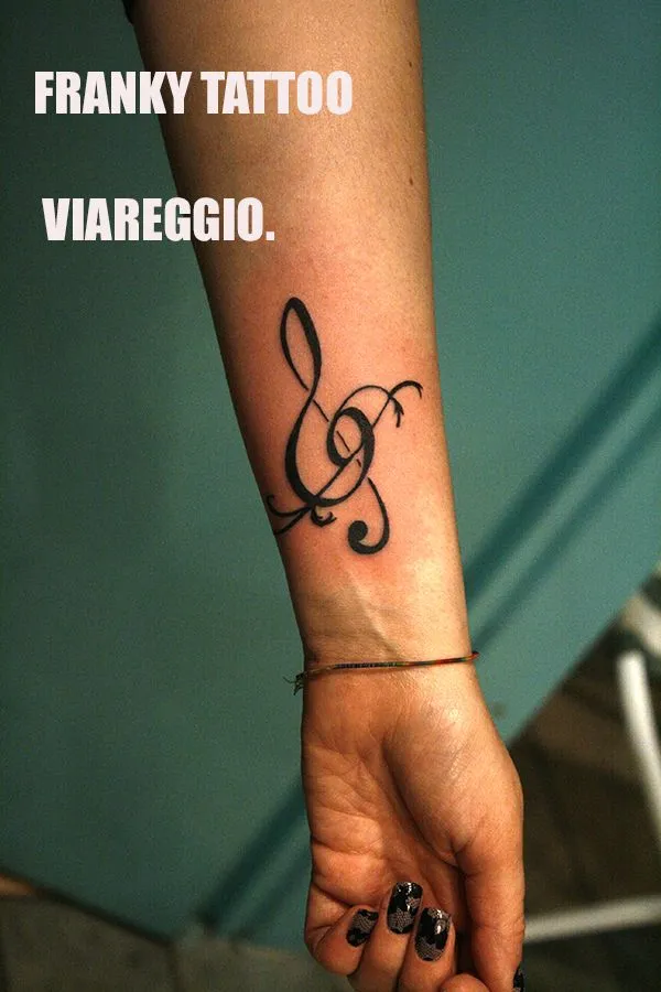 Franky Tattoo: CHIAVE DI VIOLINO, BY FRANKY - VIAREGGIO