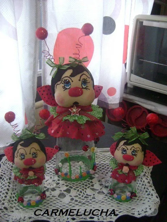 Frascos decorados con goma eva - Imagui