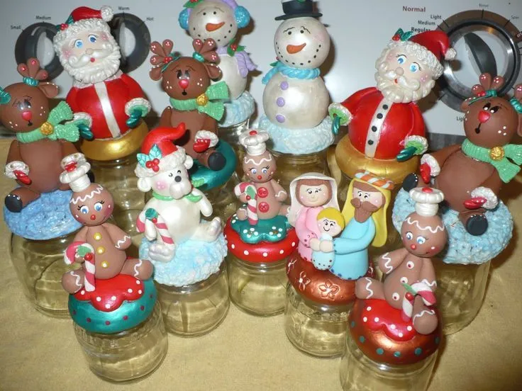 Frascos decorados en porcelana fría para regalos... | frascos de ... Frascos decorados en porcelana fría para regalos... | frascos de ...