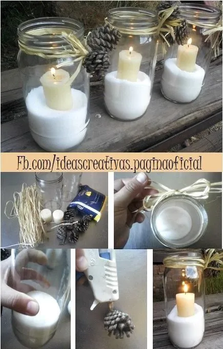 Frascos con velas y sal | Ideas geniales | Pinterest Frascos con velas y sal | Ideas geniales | Pinterest