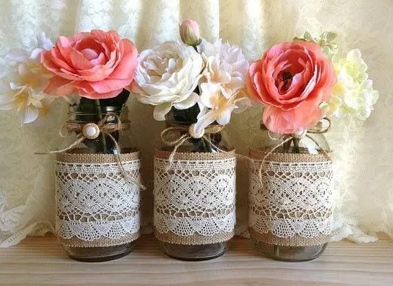 frascos de vidrio | Frascos decorados | Pinterest | Mason Jar ... frascos de vidrio | Frascos decorados | Pinterest | Mason Jar ...