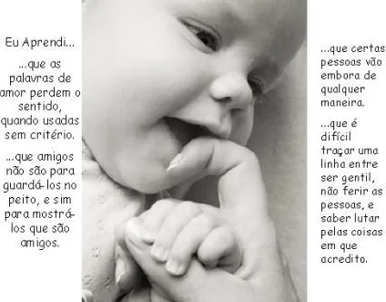 Frase sobre bebés - Imagui