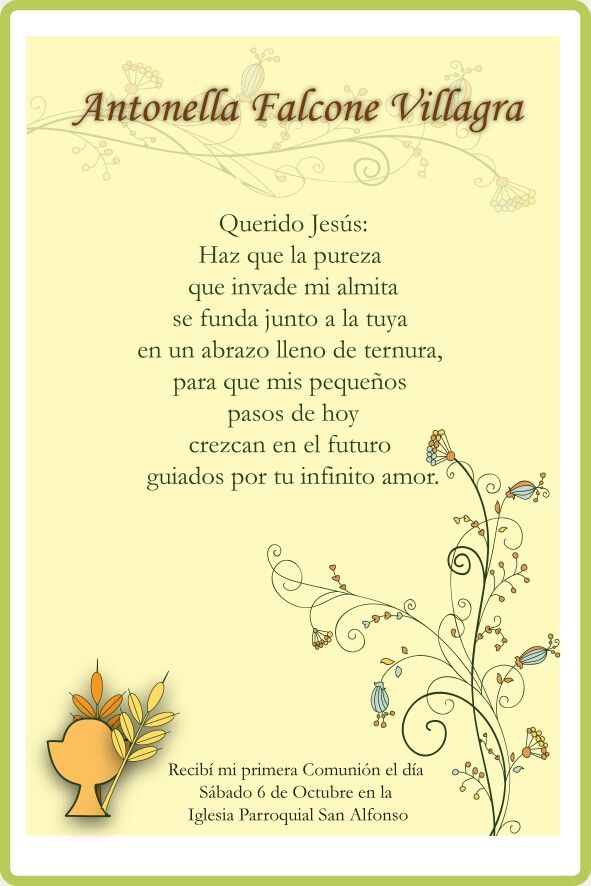 Frase para comunión
