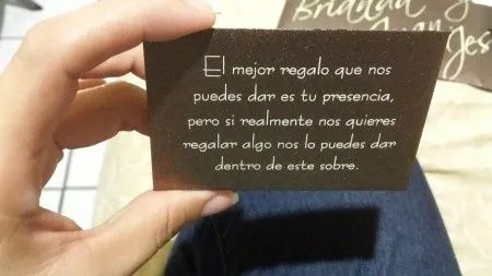 Qué frase elegiste para pedir dinero en efectivo?