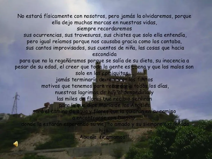 Frases para mi abuelita fallecida - Imagui