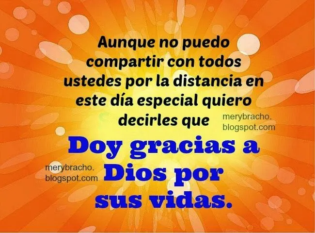 Frases de Acción de Gracias en la distancia, cuando se está lejos ... Frases de Acción de Gracias en la distancia, cuando se está lejos ...