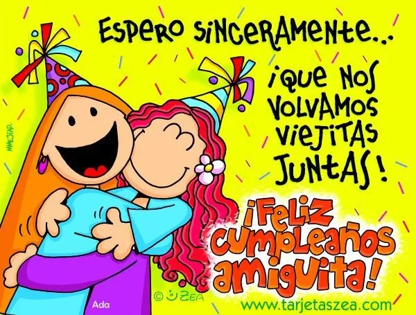 Frases De Amigas Por Siempre | Tarjetas de cumpleaños | Tarjetas ...