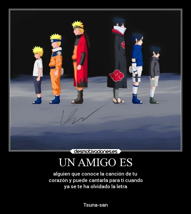 Frases de amistad Naruto - Imagui