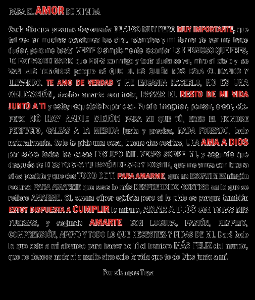 frases de amor cortas: Cartas de amor