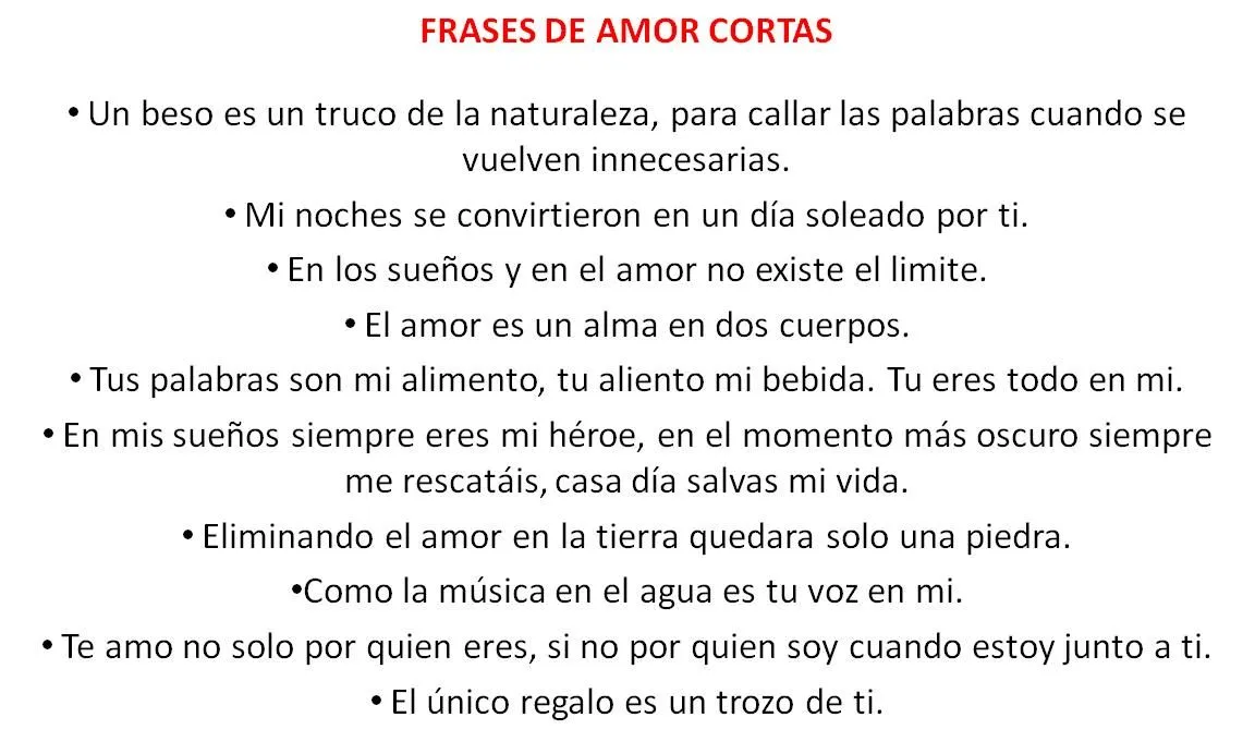 Frases de amor cortas : frases desamor poemas amor test y cartas Frases de amor cortas : frases desamor poemas amor test y cartas