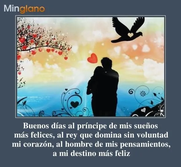 Frases de buenos dias de amor para mi novio | Imagenes positivas ...