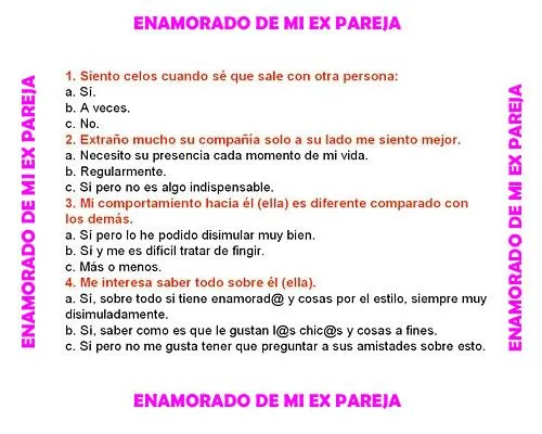 Test - porque sigo enamorado de mi ex pareja ~ frases de amor ...