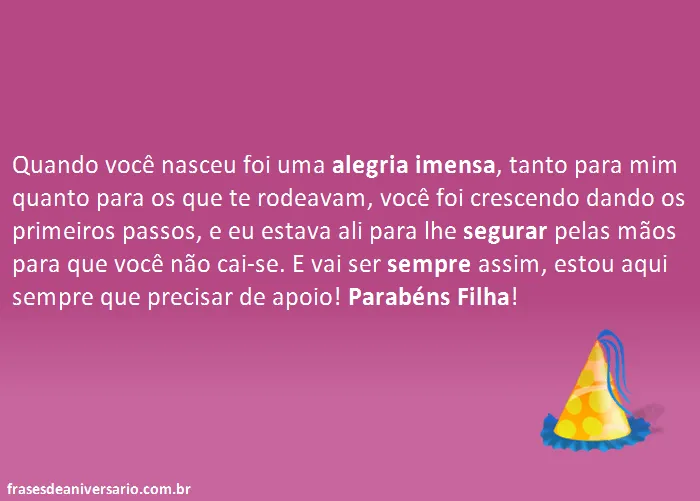 Frases de Aniversário de Mãe para Filha