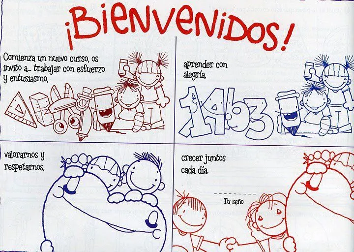 Cartelera de bienvenida al año escolar - Imagui