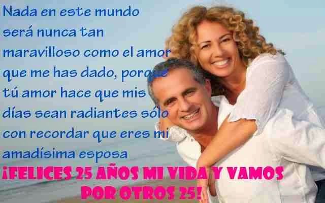 Frases para bodas de plata ~ Mensajes de amor Frases para bodas de plata ~ Mensajes de amor