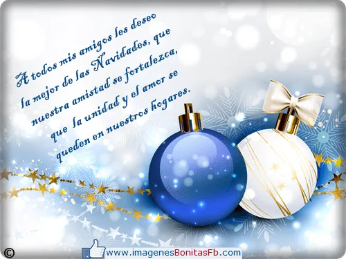 Frases bonitas para mis amigos en navidad - Imagenes de Amor Facebook