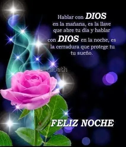 Frases Bonitas Para Facebook: Imagen Feliz Noche Con Dios