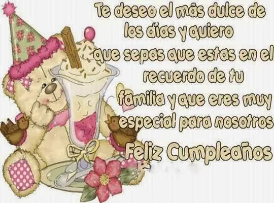 Frases de cumpleaños para alguien especial ~ Frases de cumpleaños