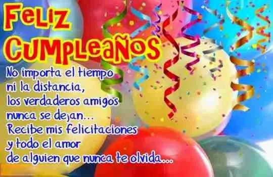 Frases de cumpleaños para un amigo especial ~ Frases de cumpleaños