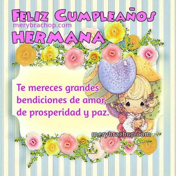 Frases de Cumpleaños para una hermana | Entre Poemas y Vivencias