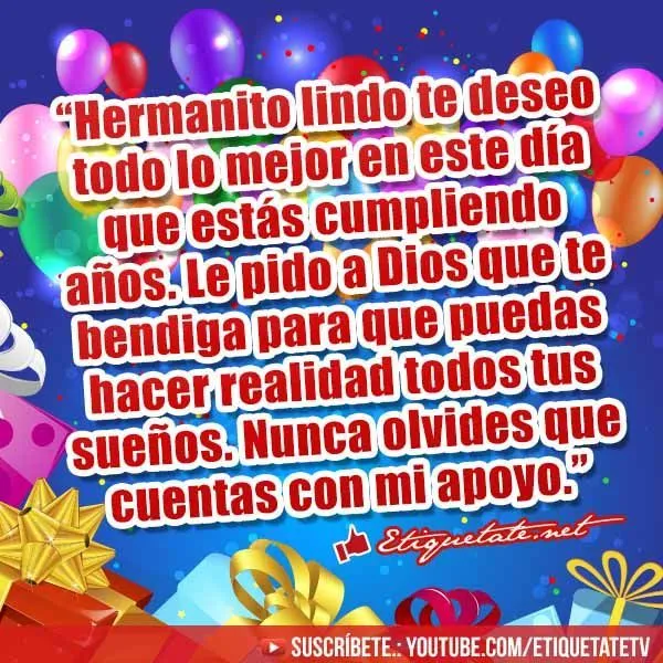 Imagenes de FELIZ CUMPLEAÑOS para mi hermano - Imagui