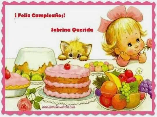 Frases de cumpleaños para una sobrina ~ Frases de cumpleaños