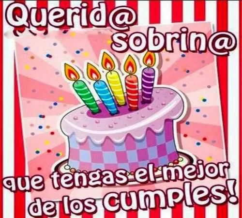 Frases de cumpleaños para una sobrina ~ Frases de cumpleaños