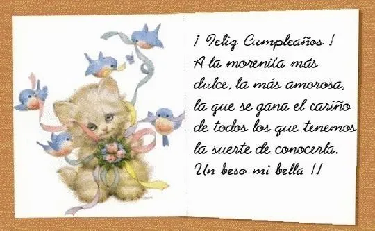 Frases de cumpleños para acompañar a tarjetas de felicitaciones ...