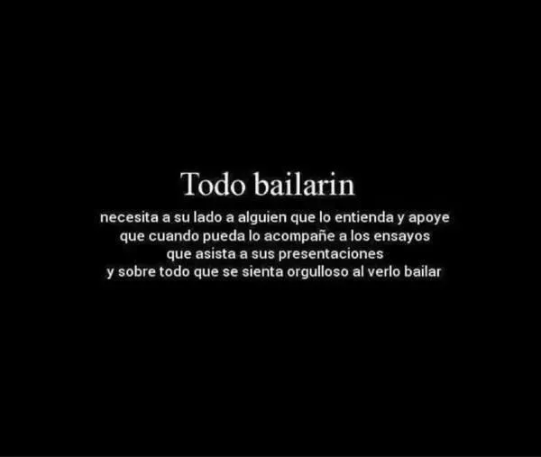 Frases para bailarines. - Imagui