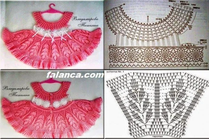 FRASES DECORACION Y ALGO MAS : BELLOS VESTIDOS EN CROCHET.