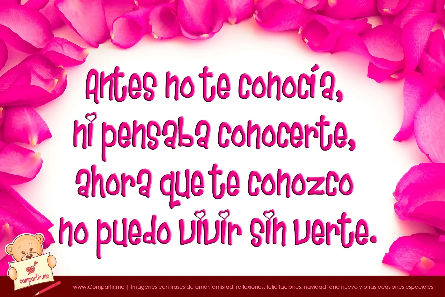 Frases para enamorar con pétalos de rosa | Imágenes para Compartir Frases para enamorar con pétalos de rosa | Imágenes para Compartir