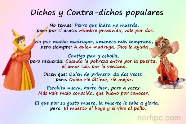 Frases para Facebook, refranes, dichos y proverbios populares famosos
