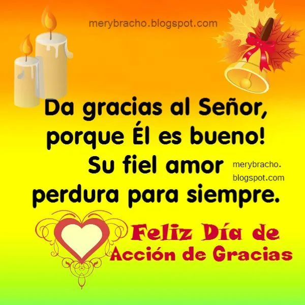 Frases Nuevas para un Feliz Día de Acción de Gracias con ...