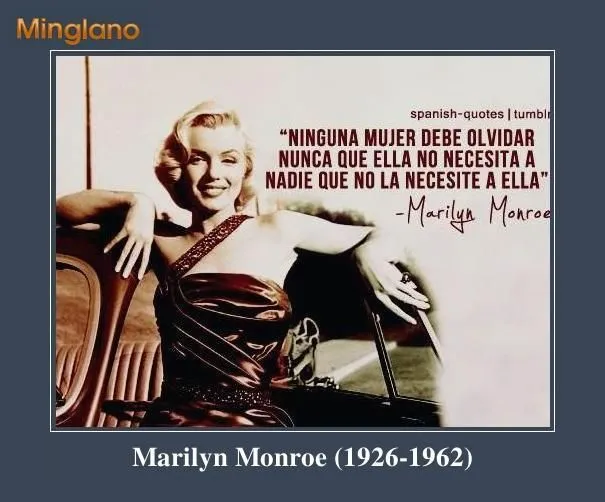 Frases feministas de Marilyn Monroe | FRASES | Pinterest | Frases ... Frases feministas de Marilyn Monroe | FRASES | Pinterest | Frases ...