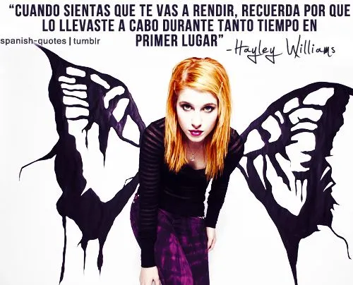 Frases fotos y portadas de artistas: Frases y fotos de Hayley ...