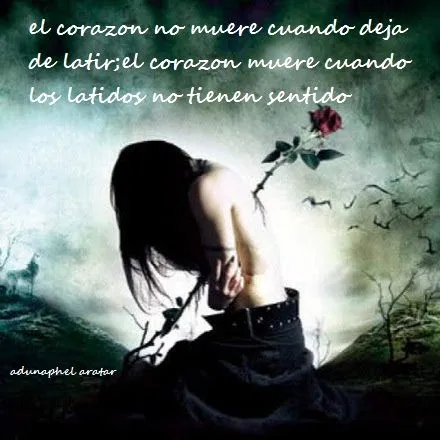 Goticas de amor triste con frases - Imagui