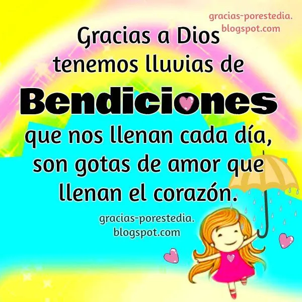 Frases de Gracias a Dios por sus Bendiciones | Gracias a Dios por ...