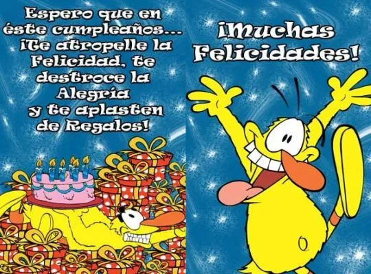 Frases graciosas de cumpleaños ~ Frases de cumpleaños